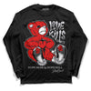 Jordan 4 Retro Red Cement DopeSkill Long Sleeve T-Shirt Love Kills Graphic Streetwear - Black