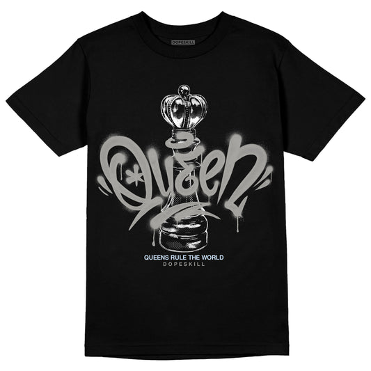 Jordan 6 Retro Cool Grey DopeSkill T-Shirt Queen Chess Graphic Streetwear - Black