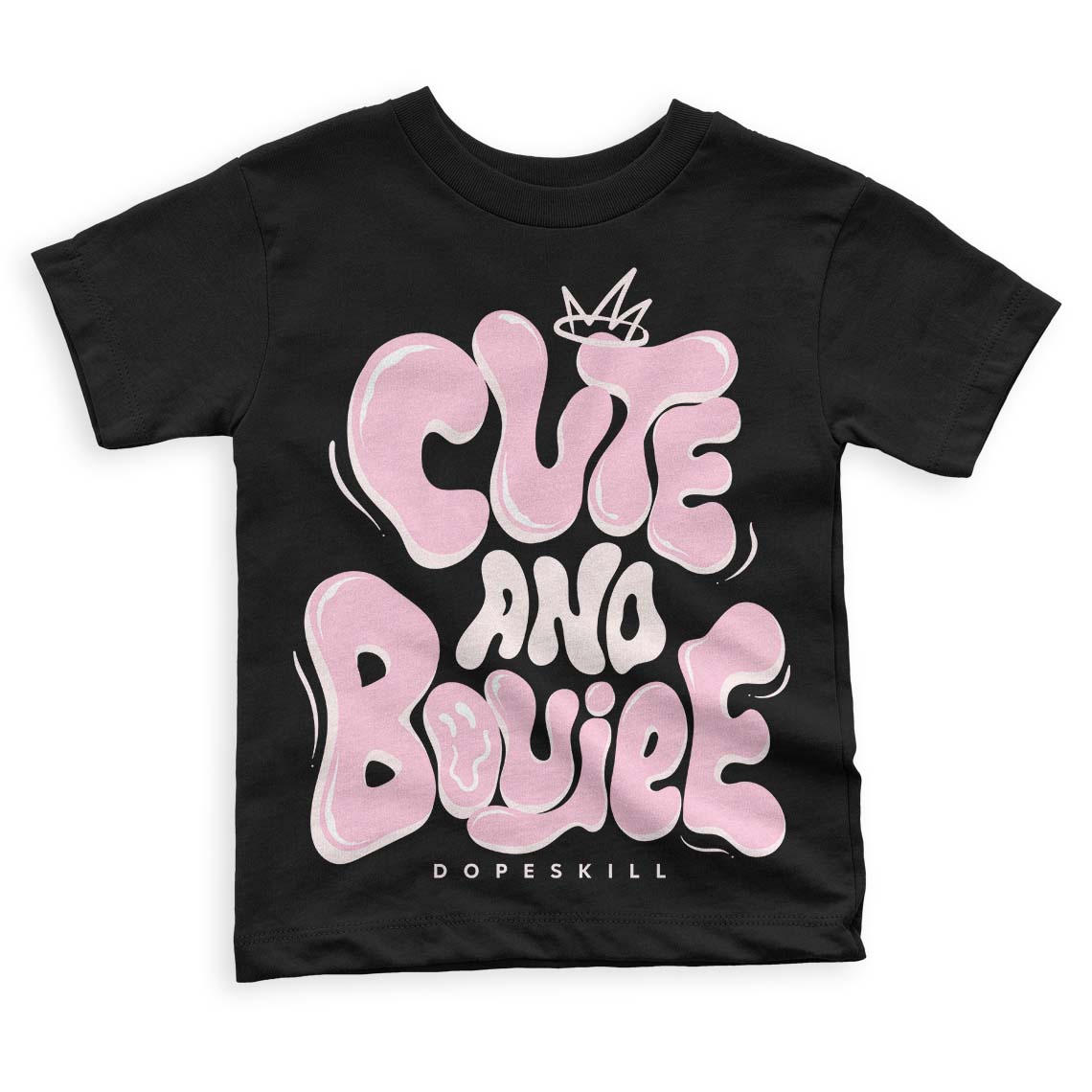 Dunk Low LX Pink Foam DopeSkill Toddler Kids T-shirt Cute and Boujee Graphic Streetwear - black