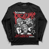 Jordan 1 Low OG "Chicago" DopeSkill Long Sleeve T-Shirt Distorted Realms Graphic Streetwear - black