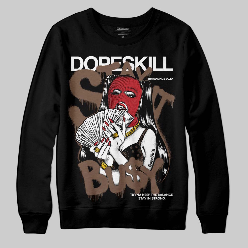 Jordan 9 'Olive' DopeSkill Sweatshirt Stay It Busy Graphic Streetwear - black