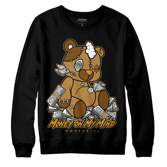 Jordan 13 Wheat 2023 DopeSkill Sweatshirt MOMM Bear Graphic Streetwear - Black