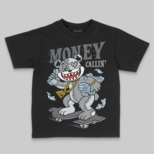 Jordan 5 Retro Wolf Grey (2026) DopeSkill Toddler Kids T-shirt Money Callin' Graphic Streetwear - Black