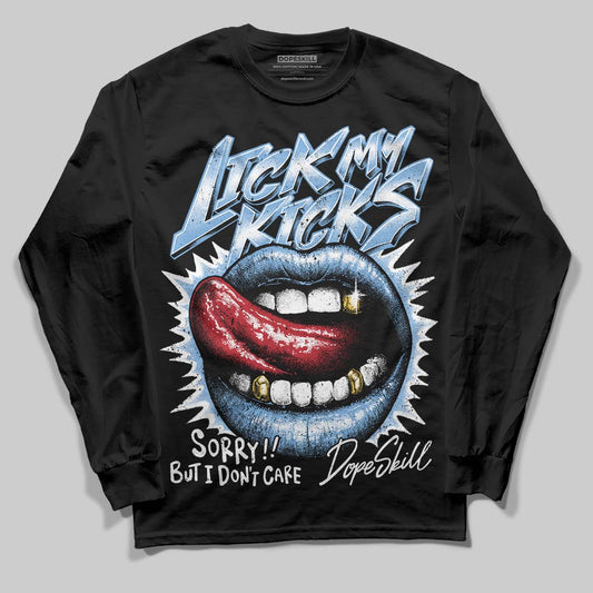 Jordan 12 Retro 'Melo' DopeSkill Long Sleeve T-Shirt Lick My Kicks Graphic Streetwear - Black