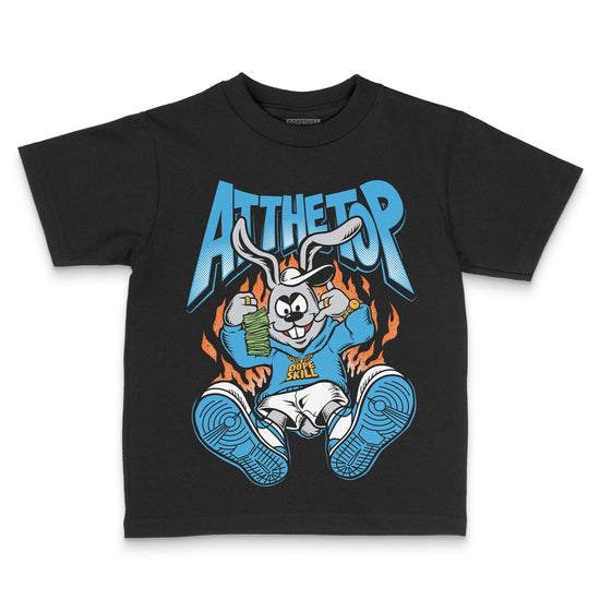 Jordan 1 High OG “UNC” Reimagined DopeSkill Toddler Kids T-shirt At The Top Streetwear - Black