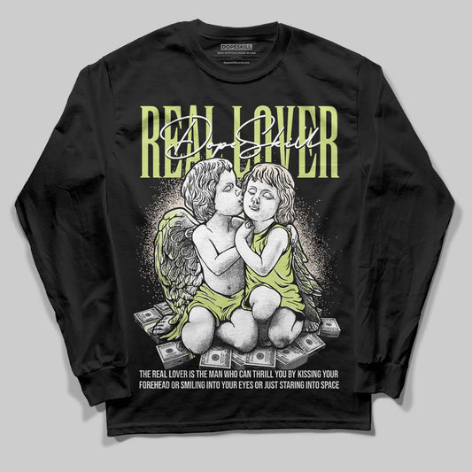 Jordan 5 “Luminous Green” DopeSkill Long Sleeve T-Shirt Real Lover Graphic Streetwear - Black