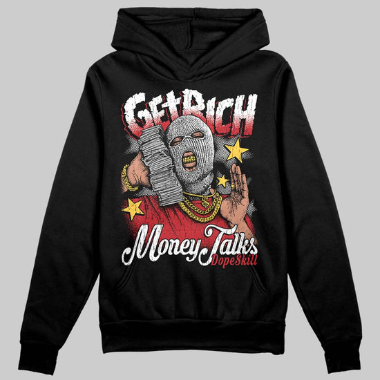 Jordan 1 Low OG "Chicago" DopeSkill Hoodie Sweatshirt Get Rich Graphic Streetwear - Black