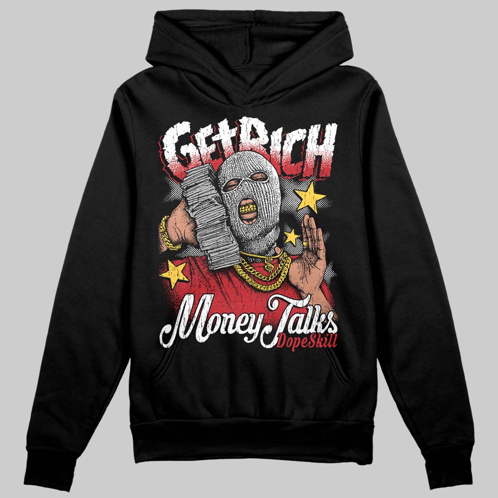 Jordan 1 Low OG "Chicago" DopeSkill Hoodie Sweatshirt Get Rich Graphic Streetwear - Black