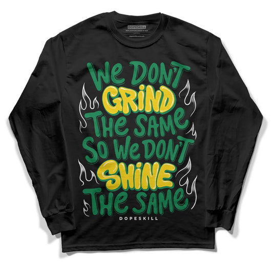 Jordan 5 “Lucky Green” DopeSkill Long Sleeve T-Shirt Grind Shine Streetwear - Black