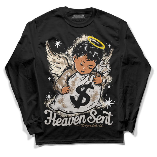 Jordan 5 SE “Sail” DopeSkill Long Sleeve T-Shirt Heaven Sent Graphic Streetwear - Black