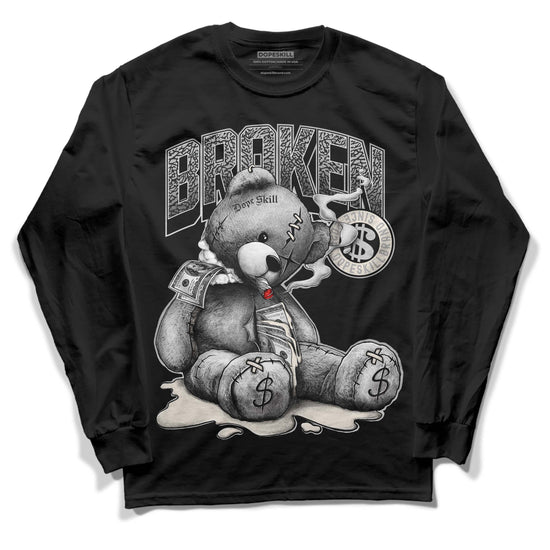 Jordan 3 “Off Noir” DopeSkill Long Sleeve T-Shirt Sick Bear Graphic Streetwear - Black