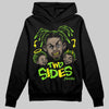 Neon Green Sneakers DopeSkill Hoodie Two Sides Graphic Streetwear - black