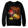 Jordan 4 Thunder DopeSkill Sweatshirt Break Through Graphic Streetwear - black