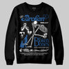 Jordan 1 Low OG “Storm Blue” DopeSkill Sweatshirt Broken Bones Graphic Streetwear - black