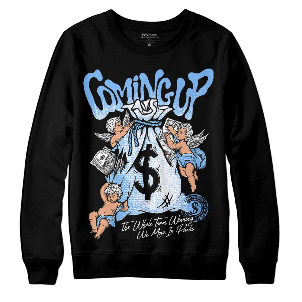 Jordan 9 Powder Blue DopeSkill Sweatshirt Money Bag Coming Up Graphic Streetwear - Black