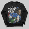 Jordan 1 Low Travis Scott x Fragment DopeSkill Long Sleeve T-Shirt Stressless Graphic Streetwear - Black