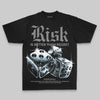 Grey Oversize Print Risk Is Better Than Regret DopeSkill Graphic Premium T-shirt Streetwear - Black