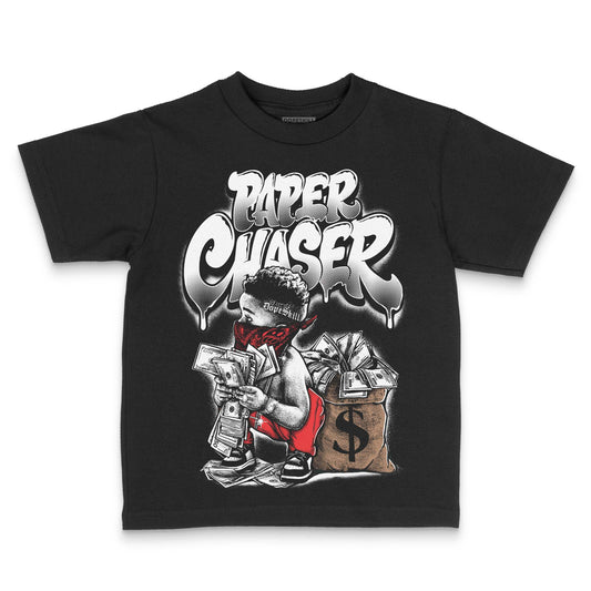 Black and White Sneakers DopeSkill Toddler Kids T-shirt Paper Chaser Boy Graphic Streetwear - black