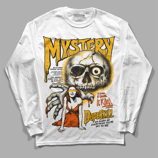 Dunk Low Championship Goldenrod (2021) DopeSkill Long Sleeve T-Shirt Mystery Ghostly Grasp Graphic Streetwear - White\