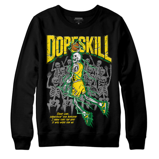 Dunk Low Reverse Brazil DopeSkill Sweatshirt Thunder Dunk Graphicv Streetwear - Black 