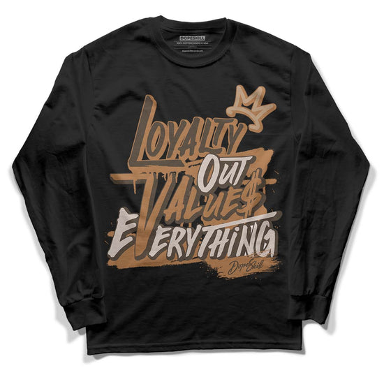 Jordan 3 Retro Palomino DopeSkill Long Sleeve T-Shirt LOVE Graphic Streetwear - Black