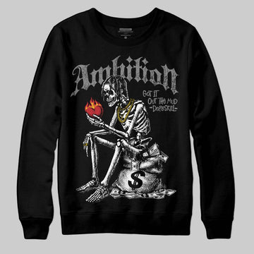 Jordan 4 “Black Cat” (2025) DopeSkill Sweatshirt Ambition Graphic Streetwear - Black