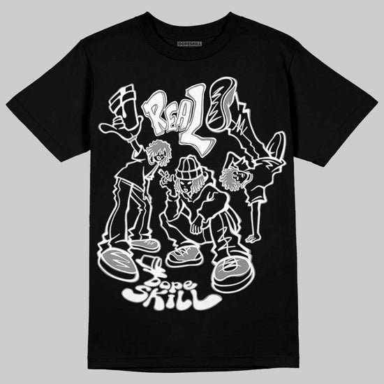 Rick Owens Leather Low Sneaker Black And Milk DopeSkill T-Shirt Real Y2K Players Graphic Streetwear - Black