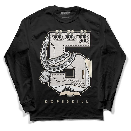 Jordan 5 SE “Sail” DopeSkill Long Sleeve T-Shirt No.5 Graphic Streetwear - Black