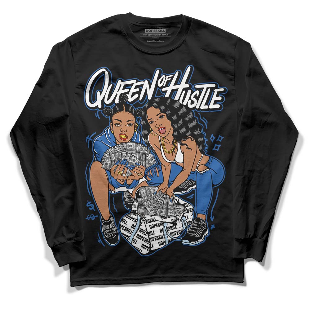 Jordan 11 Low “Space Jam” DopeSkill Long Sleeve T-Shirt Queen Of Hustle Graphic Streetwear - Black