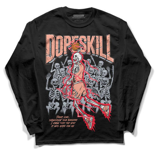 DJ Khaled x Jordan 5 Retro ‘Crimson Bliss’ DopeSkill Long Sleeve T-Shirt Thunder Dunk Graphic Streetwear - Black