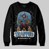 University Blue Sneakers DopeSkill Sweatshirt New Trapped Graphic Streetwear - Black