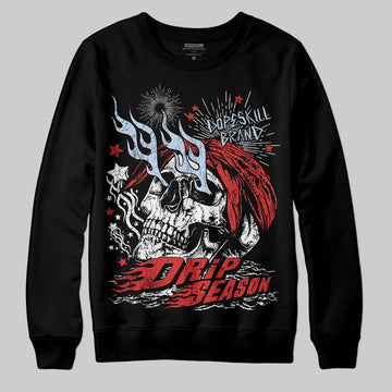 Jordan 6 “Reverse Infrared” DopeSkill Sweatshirt Drip Season Graphic Streetwear - Black