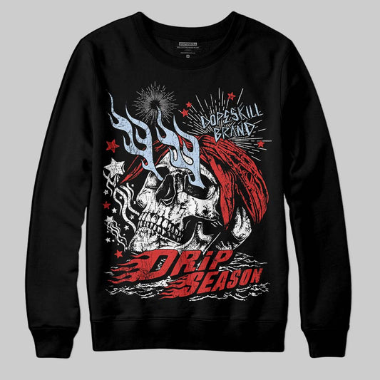 Jordan 6 “Reverse Infrared” DopeSkill Sweatshirt Drip Season Graphic Streetwear - Black