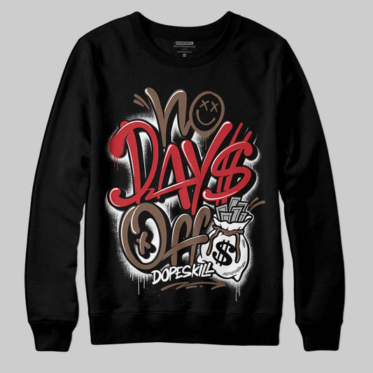 Jordan 9 'Olive' DopeSkill Sweatshirt No Days Off Graphic Streetwear - Black