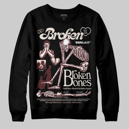 Jordan 11 “China” DopeSkill Sweatshirt Broken Bones Graphic Streetwear - Black