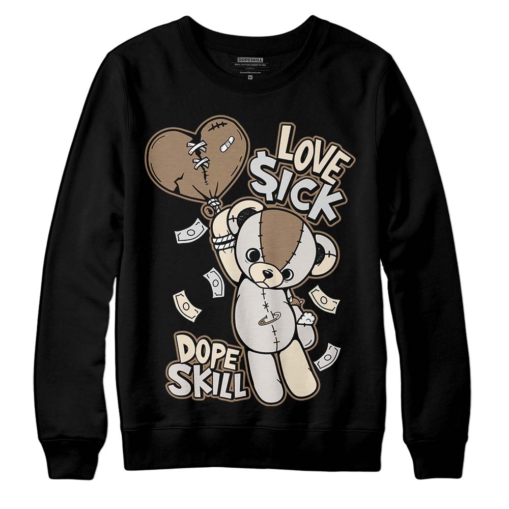 Jordan 5 SE “Sail” DopeSkill Sweatshirt Love Sick Graphic Streetwear - Black