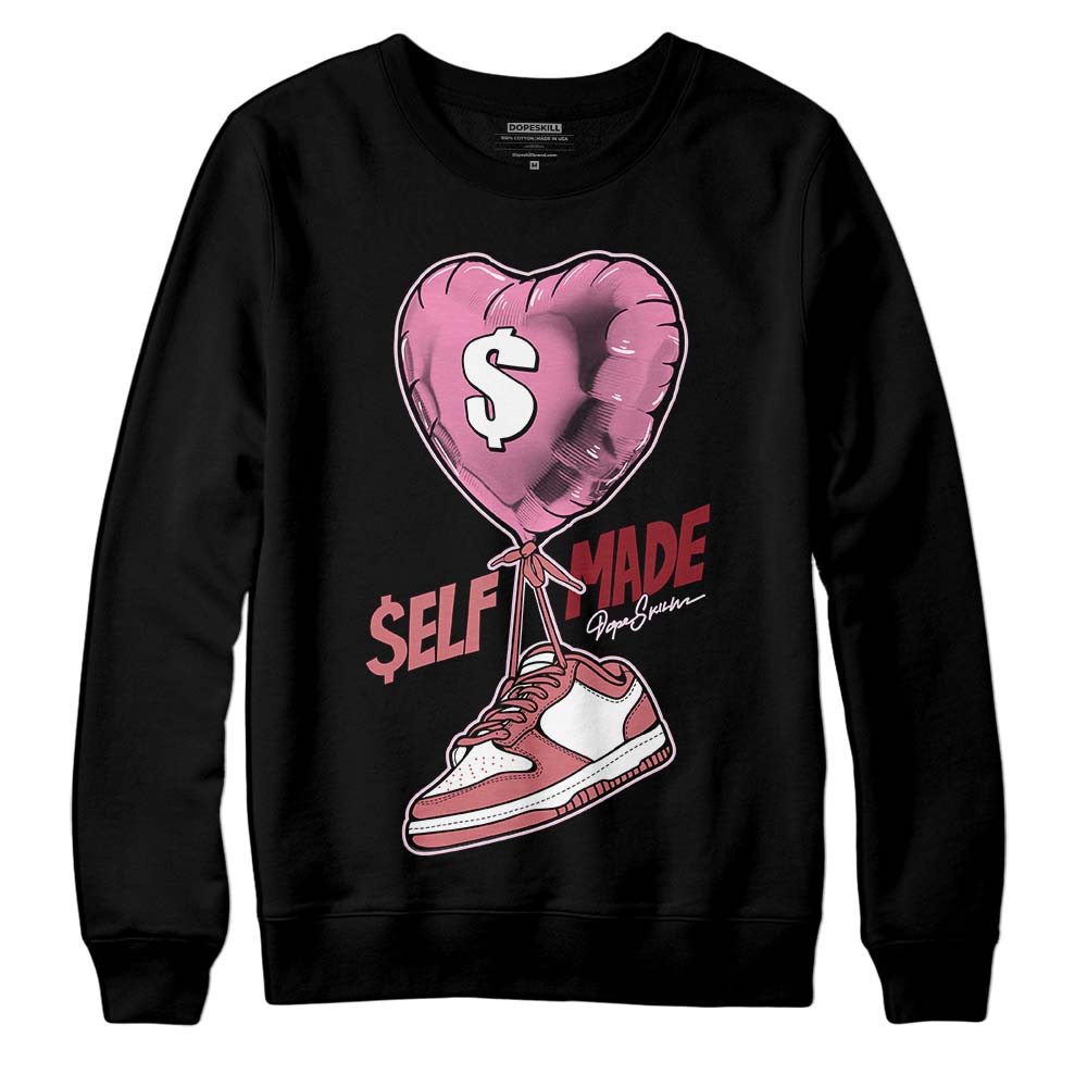 Valentine's Day Collection DopeSkill Sweatshirt Self Made Graphic Streetwear - Black