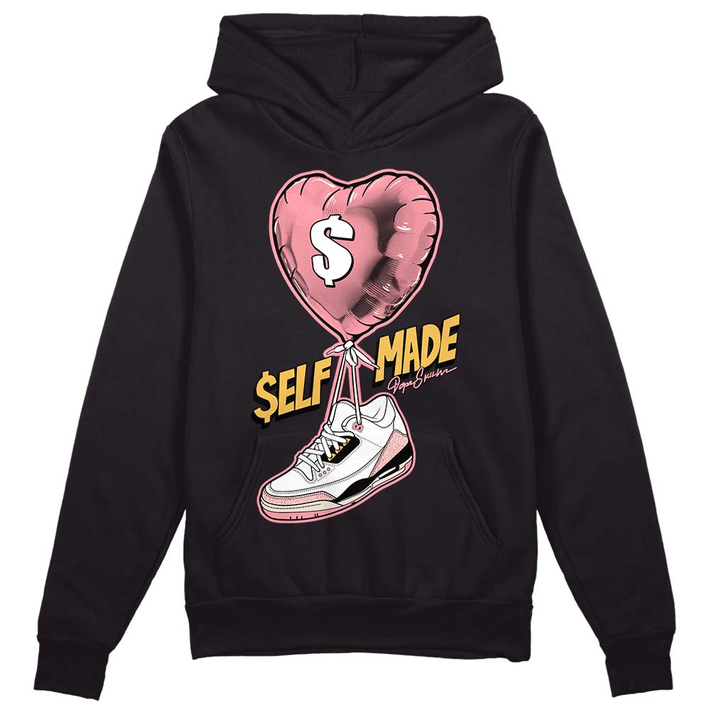 Jordan 3 GS “Red Stardust” DopeSkill Hoodie Sweatshirt Self Made Graphic Streetwear - Black