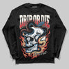 Jordan 4 “Flight Club” DopeSkill Long Sleeve T-Shirt Drip or Die Graphic Streetwear - Black