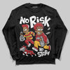 Jordan 14 Golf “Last Shot” DopeSkill Long Sleeve T-Shirt No Risk No Story Graphic Streetwear - Black