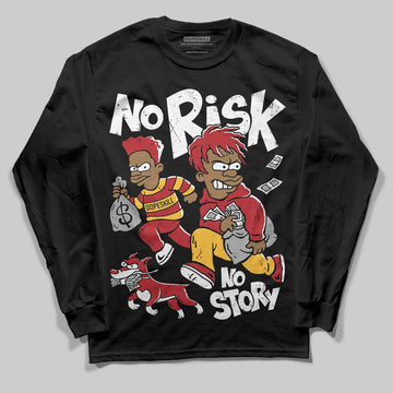 Jordan 14 Golf “Last Shot” DopeSkill Long Sleeve T-Shirt No Risk No Story Graphic Streetwear - Black