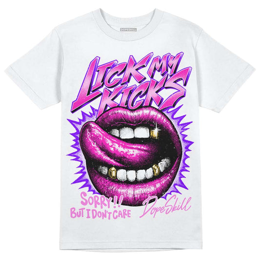 Dunk Low GS “Active Fuchsia” DopeSkill T-Shirt Lick My Kicks Graphic Streetwear - White