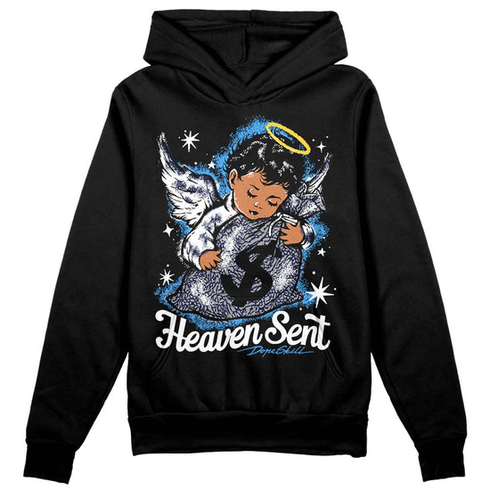 Jordan Spiz’ike Low “White/Obsidian” DopeSkill Hoodie Sweatshirt Heaven Sent Graphic Streetwear - Black