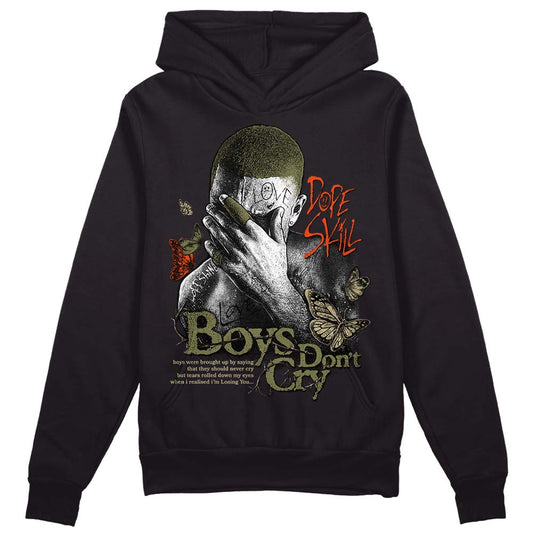 Olive Sneakers DopeSkill Hoodie Sweatshirt Boys Don't Cry Graphic Streetwear - Black