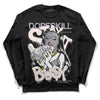 Jordan 2 Cement Grey DopeSkill Long Sleeve T-Shirt Stay It Busy Graphic Streetwear - Black