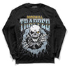 Jordan 13 “Blue Grey” DopeSkill Long Sleeve T-Shirt Trapped Halloween Graphic Streetwear - Black