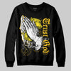 Jordan 4 Retro “Vivid Sulfur” DopeSkill Sweatshirt Trust God Graphic Streetwear - Black