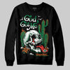 Green Sneakers DopeSkill Sweatshirt God Got Me Graphic Streetwear - Black