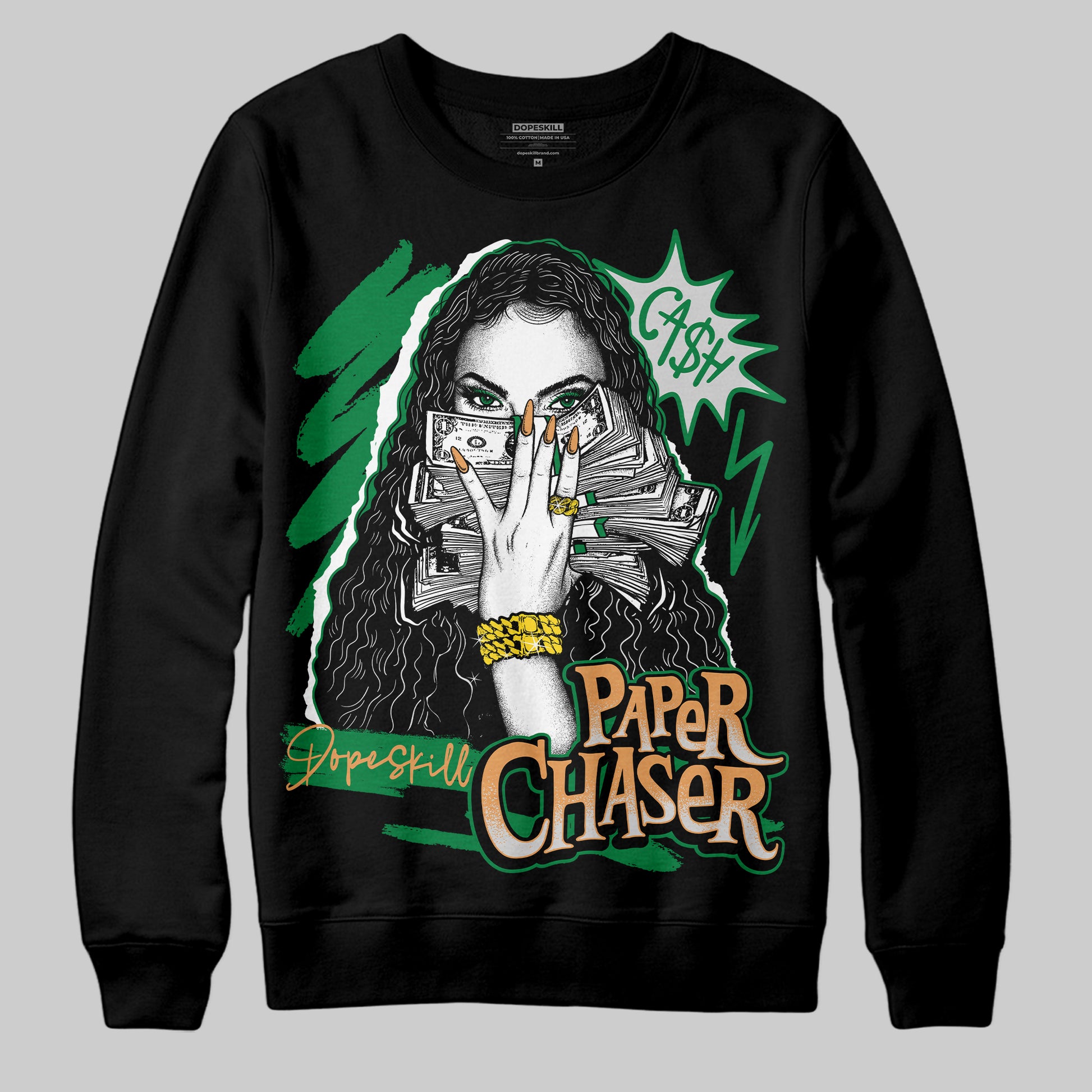 Nike SB x Jordan 4 “Pine Green” DopeSkill Sweatshirt NPC Graphic Streetwear - Black
