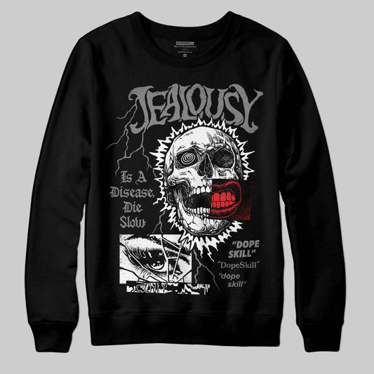 Jordan 10 Retro Shadow (2025) DopeSkill Sweatshirt Jealousy Graphic Streetwear - Black